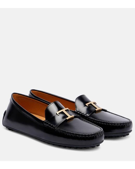 Tod's Black Loafers T Timeless Aus Leder