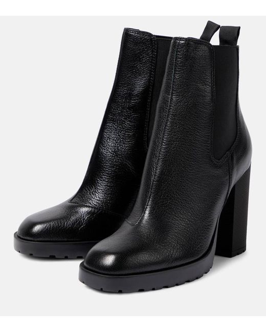 Hogan Black Chelsea Boots H623 aus Leder