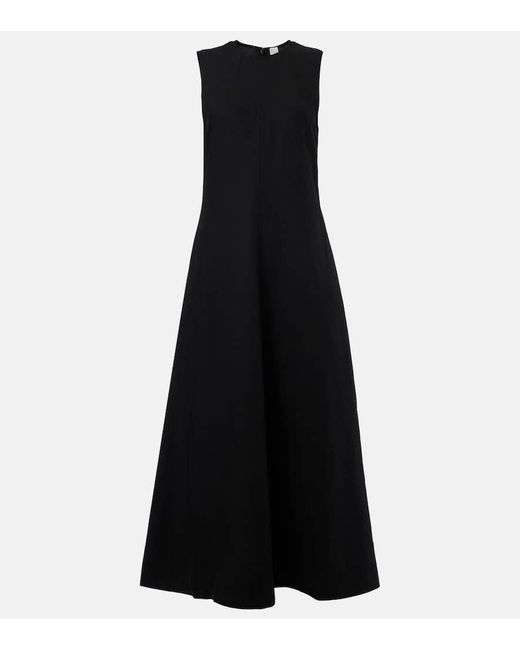 Totême  Black Maxikleid Aus Jersey