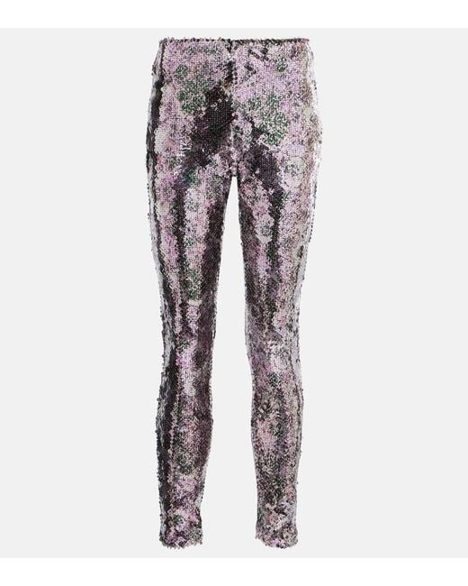 Isabel Marant Gray Bella Sequined Leggings
