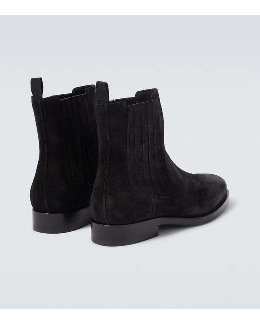 Bottines Chelsea En Daim A Ornements Brunello Cucinelli pour homme en coloris Black