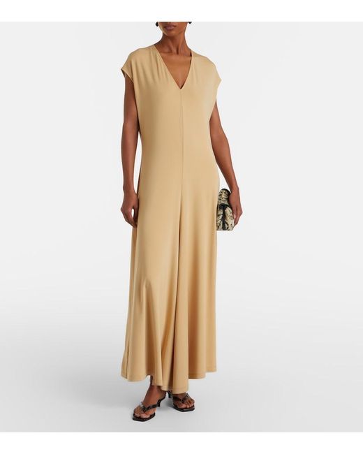 Totême Metallic Jersey Maxi Dress
