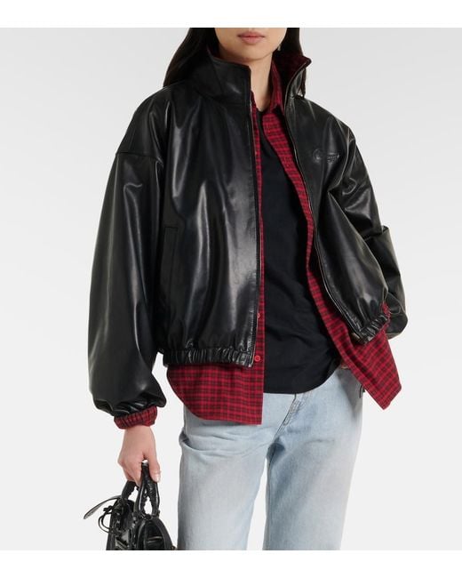 Balenciaga Black Reversible Leather Jacket