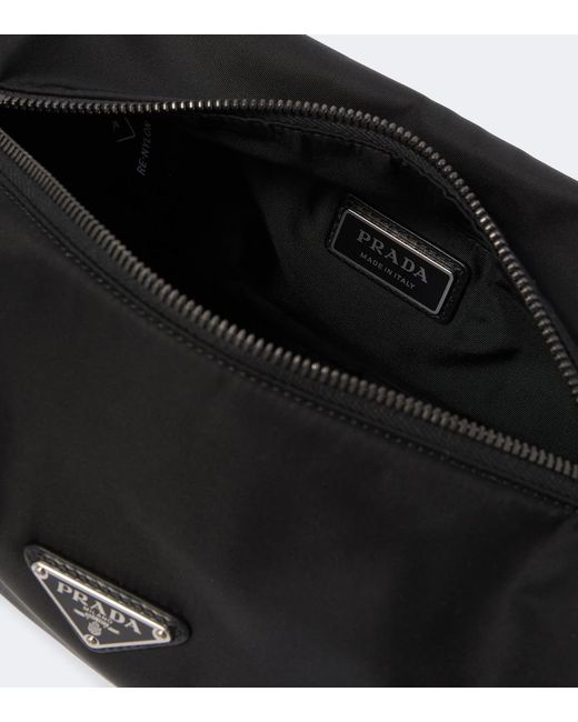 Prada Black Explore Re-Nylon Shoulder Bag for men