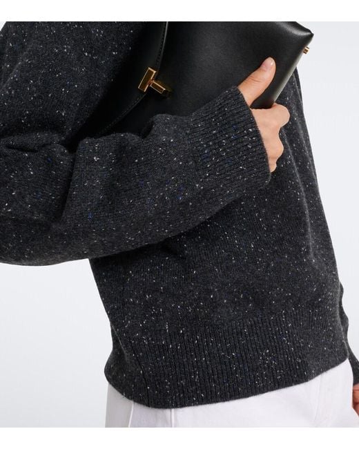 Loulou de Saison Black Malo Oversized Cashmere Sweater