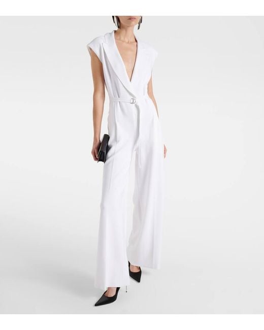 Norma Kamali White Jersey Jumpsuit