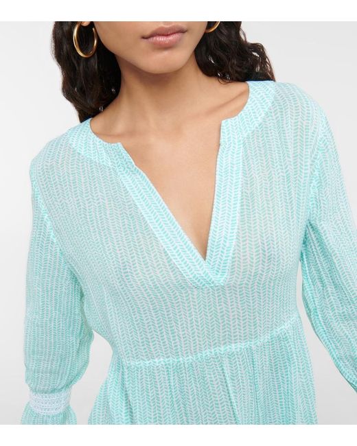 Heidi Klein Blue Seven Mile Beach Printed Tunic