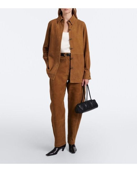 Rohe Brown Suede Shirt