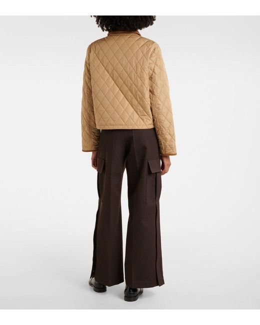 Burberry Natural Oldham Quilted Jacket