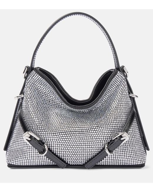 Givenchy Gray Voyou Nano Embellished Shoulder Bag