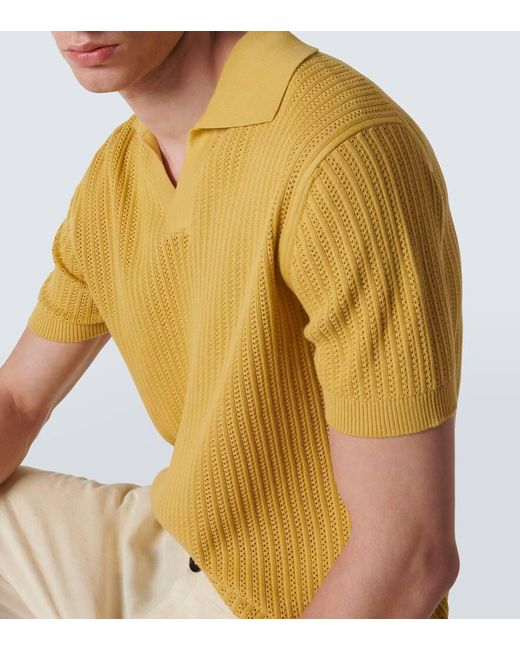 Frescobol Carioca Polohemd aus Baumwolle in Yellow für Herren