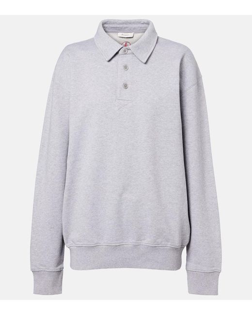 J.W. Anderson Blue Besticktes Sweatshirt Aus Baumwoll-Jersey