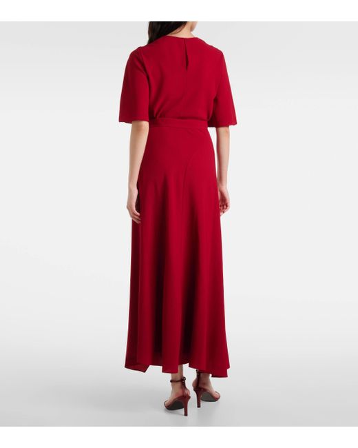 Roksanda Red Asha Crepe Maxi Skirt