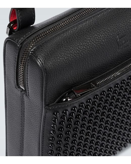 Christian Louboutin Black/black/bk Benech Medium Leather Messenger Bag for men