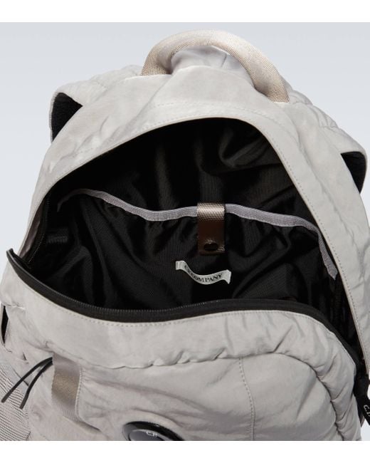 C P Company Gray Nylon B Backpack for men