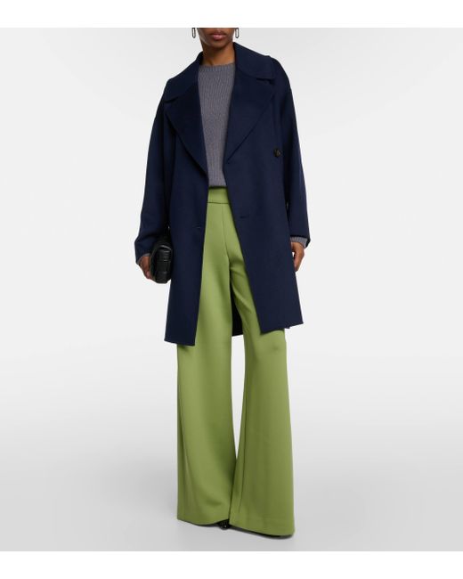 Max Mara Eleonora Virgin Wool Coat in Blue Lyst UK