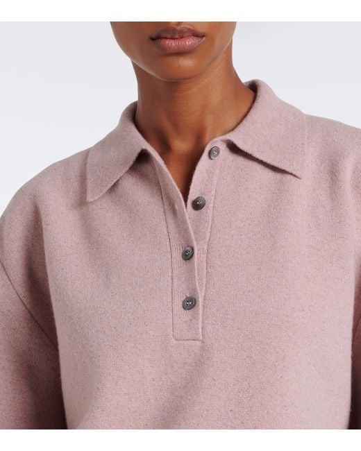 Pullover Polo di Rohe in Pink