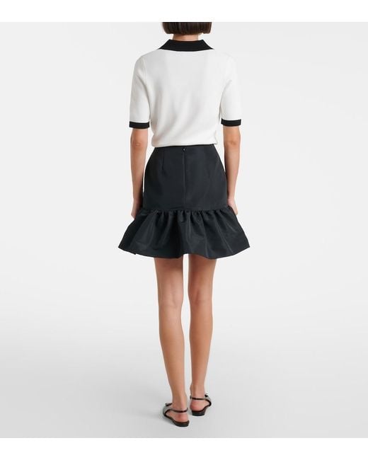 Nina Ricci Black Flared Miniskirt