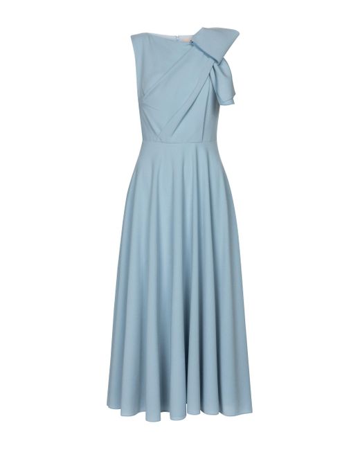 Roksanda Blue Brigitte Bonded Crêpe Midi Dress