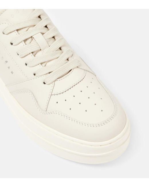 Hogan White Skyscraper Leather Sneakers