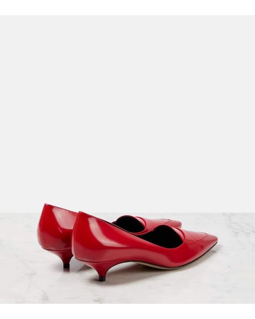 The Row Red Pumps Viv Aus Leder