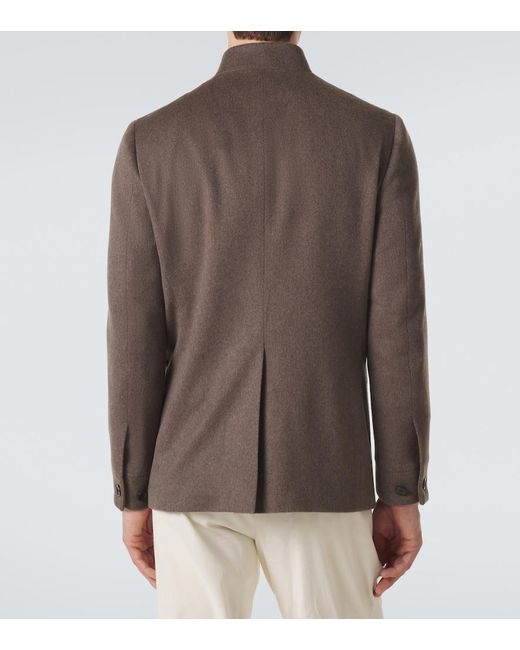 Lardini Brown Cashmere Jacket for men