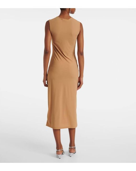 Jil Sander Natural Jersey Midi Dress