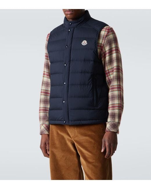 Chaleco De Plumas Barthe Moncler de hombre de color Blue