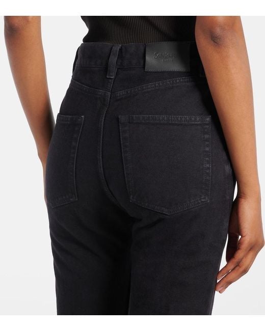 Saint Laurent Blue 90S High-Rise Flared Jeans