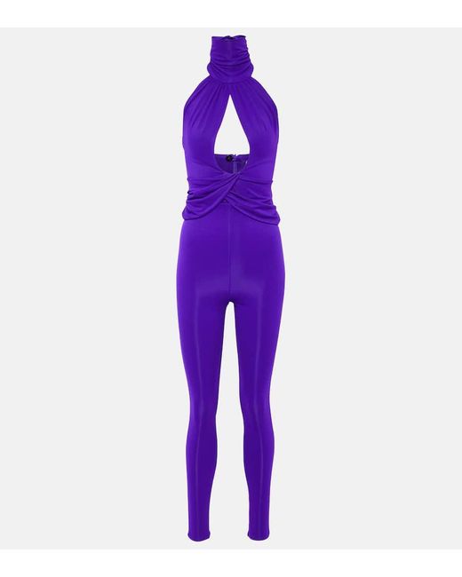 Magda Butrym Purple Jumpsuit aus Jersey
