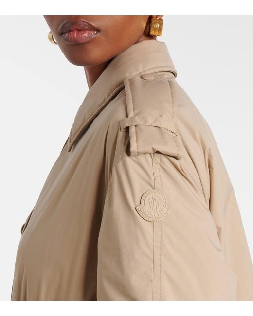 Moncler Natural Yevre Down Trench Coat