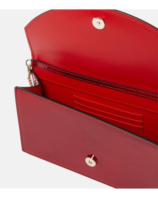 Christian Louboutin Red Loubi54 Patent Leather Clutch