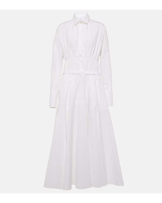 Patou White Cotton Shirt Dress