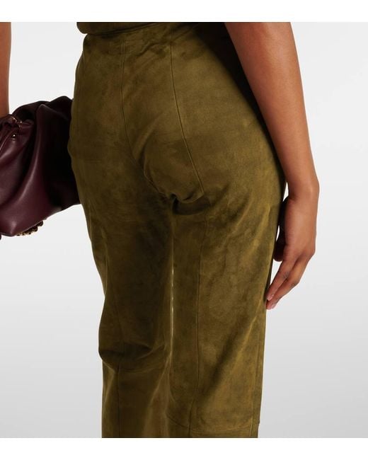 Stouls Brown Kam 24 Suede Flared Pants