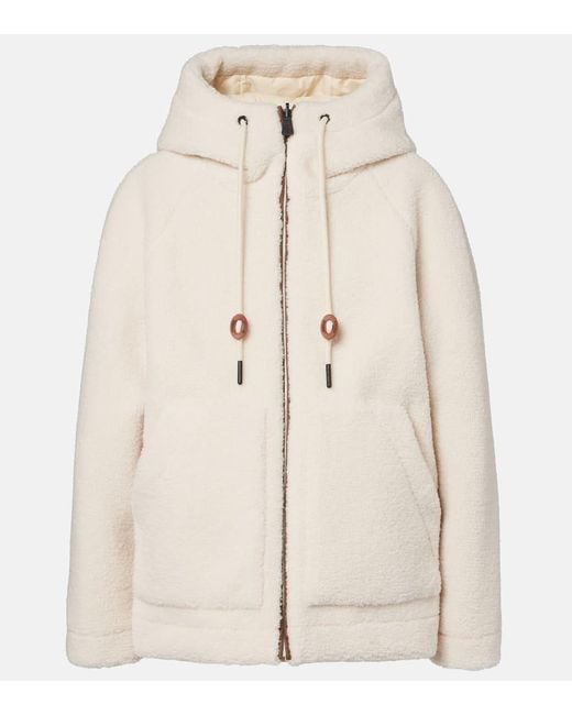 Moncler Natural Yushan Fleece Down Jacket