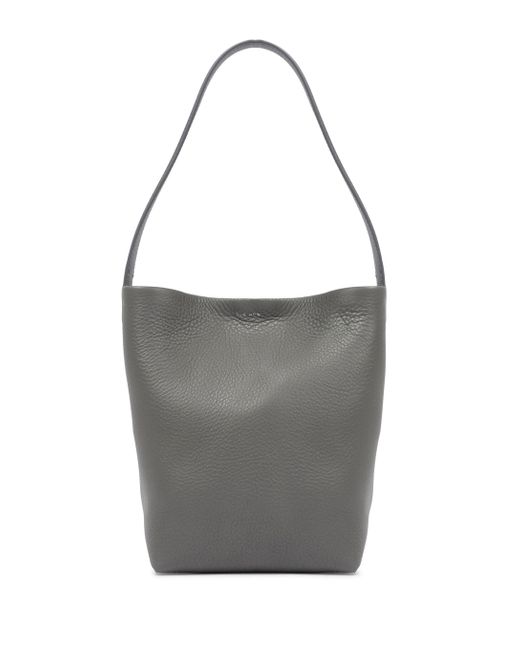 The Row Gray Park Small Leather Tote Bag