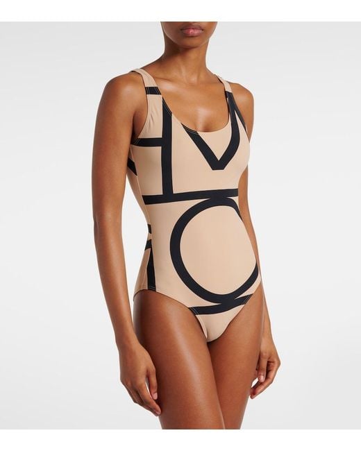 Totême Natural Logo Swimsuit