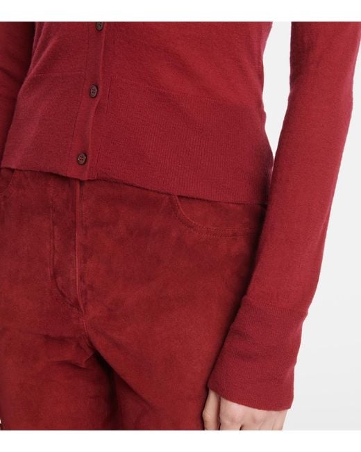 Joseph Red Cashair Cashmere Cardigan
