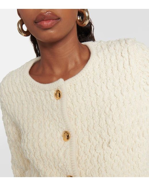 Nili Lotan Natural Bridget Cropped Wool Jacket