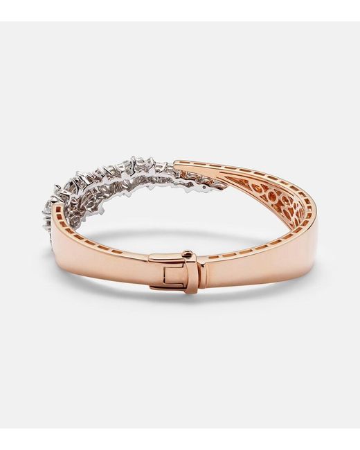 YEPREM White 18Kt Rose And Bracelet With Diamonds
