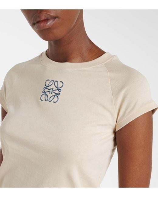 Loewe Natural Paula's Ibiza Anagram Cotton T-Shirt
