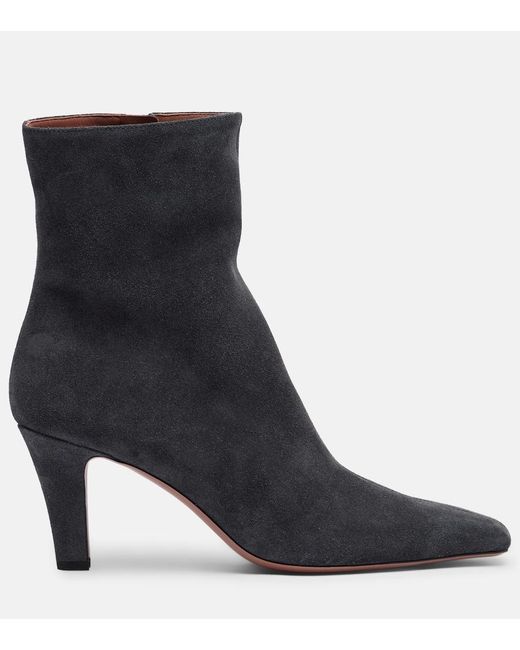 Paris Texas Black Belle Suede Ankle Boots