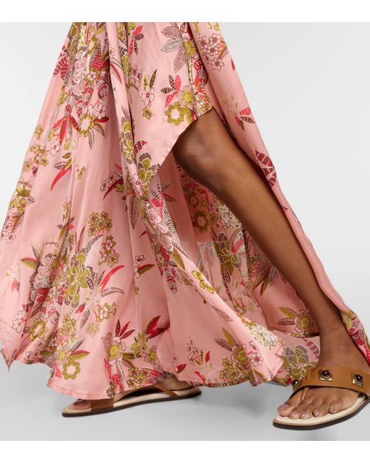 Poupette Pink Mabelle Floral Maxi Dress