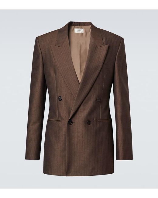 The Row Brown Amman Mohair And Wool Blazer for men