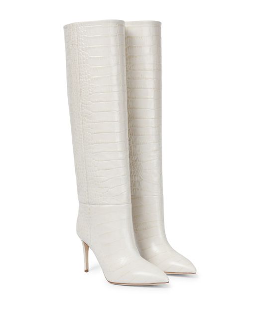white boots with black sole