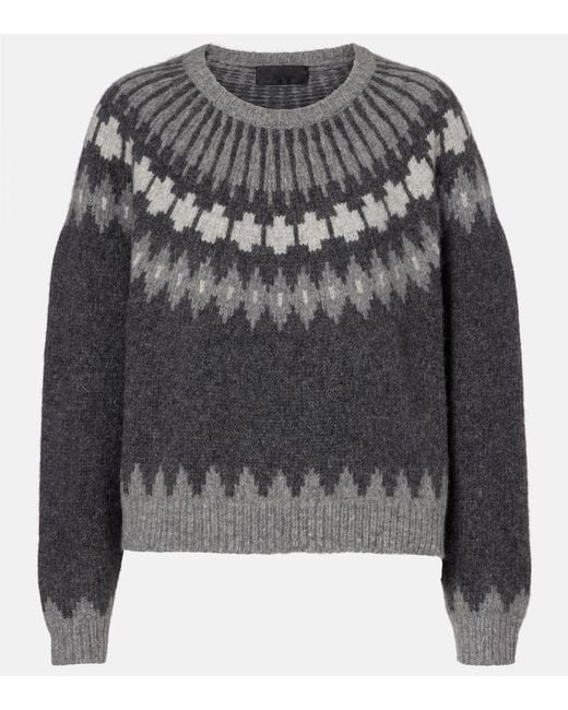 Nili Lotan Gray Pullover Alena Aus Einem Alpakawollgemisch