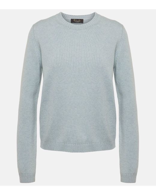 Loro Piana Blue Cashmere Sweater