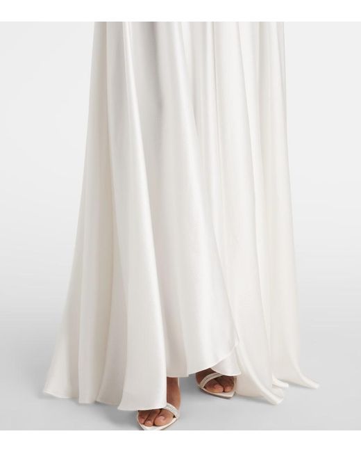 Christopher Esber White Salacia Silk Maxi Dress