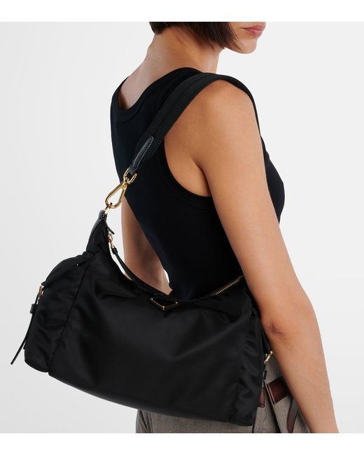 Prada Black Explore Re-Nylon Large Shoulder Bag