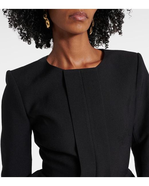 Roland Mouret Black Jacke Aus Crepe